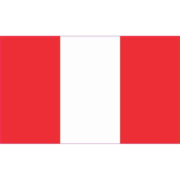 5in x 3in Peru Flag Sticker Peruvian Vinyl Car Decal Bumper Stickers Decals